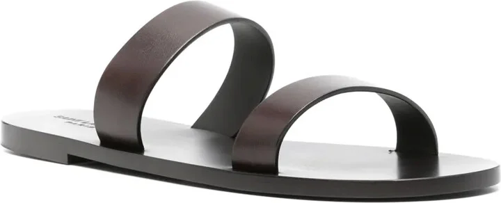 Slip-On Leather Sandals - Image 2