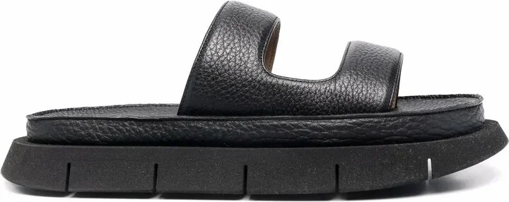 Slip-On Leather Sandals