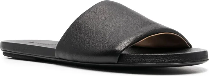 Slip-On Leather Slides - Image 2