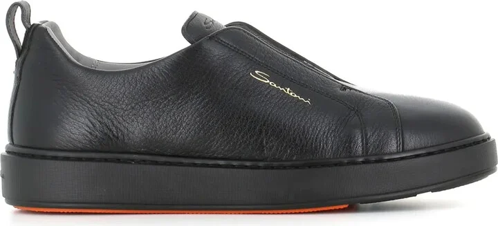 Slip-On Leather Sneakers