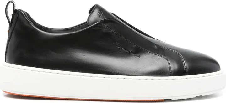 Slip-On Leather Sneakers