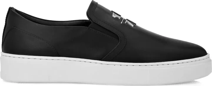 Slip-On Leather Sneakers