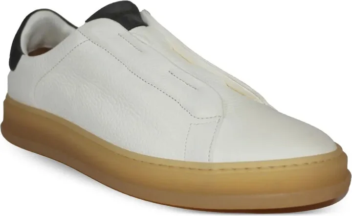 Slip-On Leather Trainers - Image 2