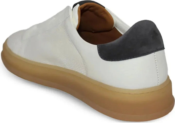 Slip-On Leather Trainers - Image 3