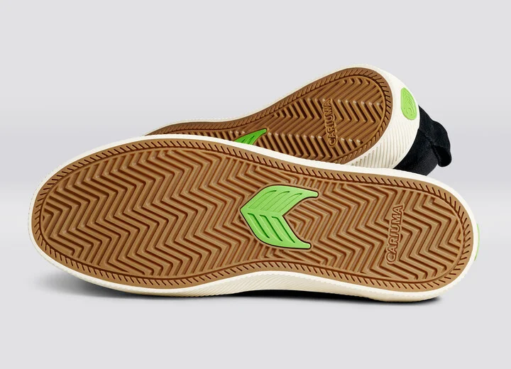 SLIP-ON PRO Black Suede and Canvas Ivory Logo Sneaker Men - Image 5
