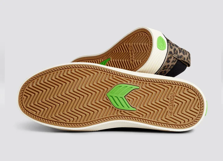 SLIP-ON PRO Leopard Print Suede Black Canvas Ivory Logo Sneaker Men - Image 5