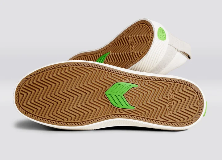 SLIP-ON PRO Off-White Canvas Vintage White Suede Black Logo Sneaker Men - Image 5