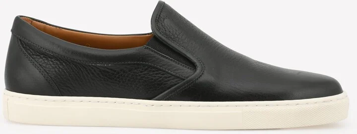 Slip-On Sneakers in Leather