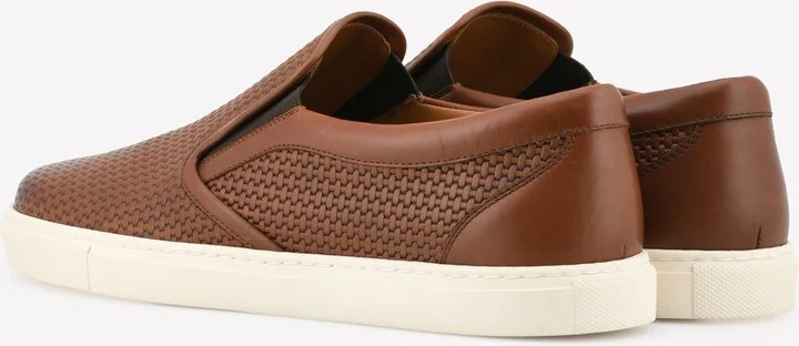 Slip-On Sneakers in Woven Leather - Image 2