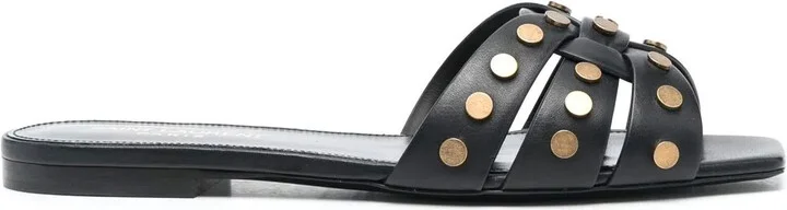 Slip-On Square-Toe Sandals