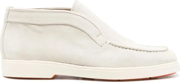 Slip-On Suede Ankle Boots