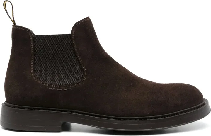 slip-on suede Chelsea boots