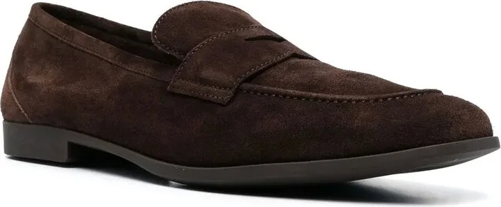 Slip-On Suede Penny Loafers - Image 2