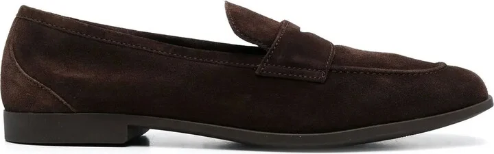 Slip-On Suede Penny Loafers