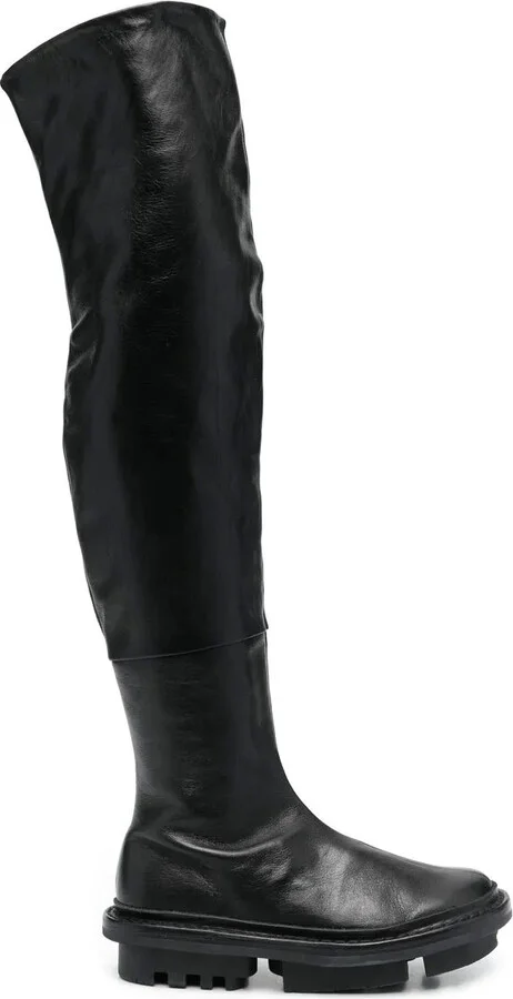 Slip-On Thigh-Length Boots