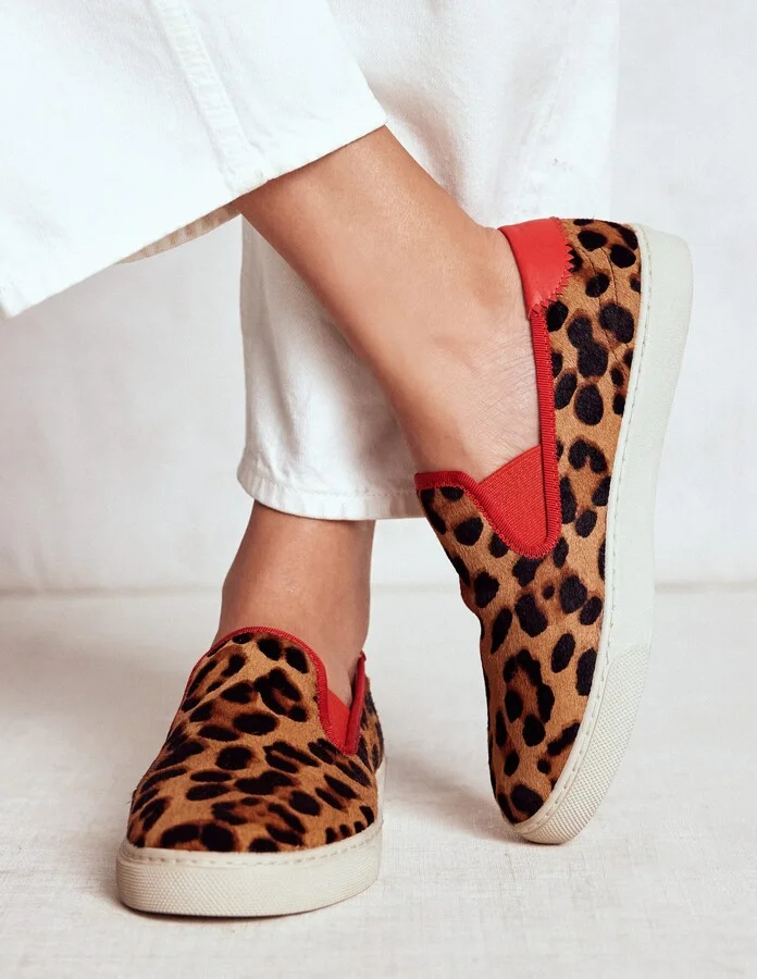 Slip On Trainer, Leopard - Image 2