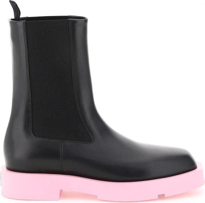 Slipon Squared Ankle Boots
