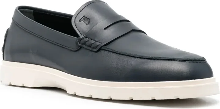 Slipper monogrammed leather loafers - Image 2