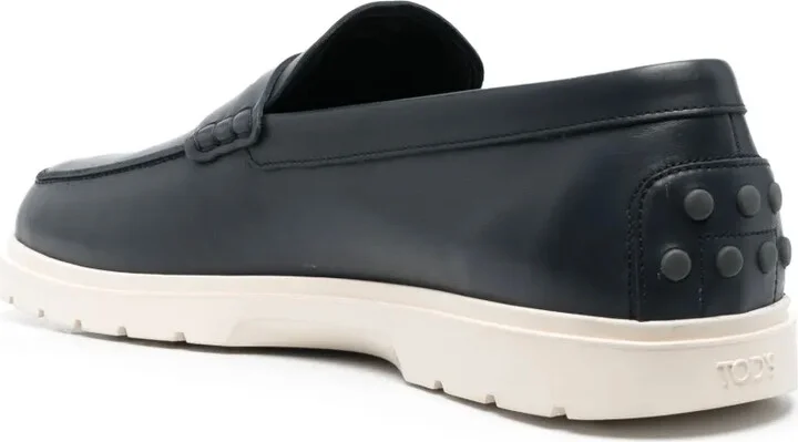 Slipper monogrammed leather loafers - Image 3