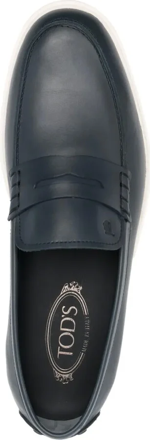 Slipper monogrammed leather loafers - Image 4