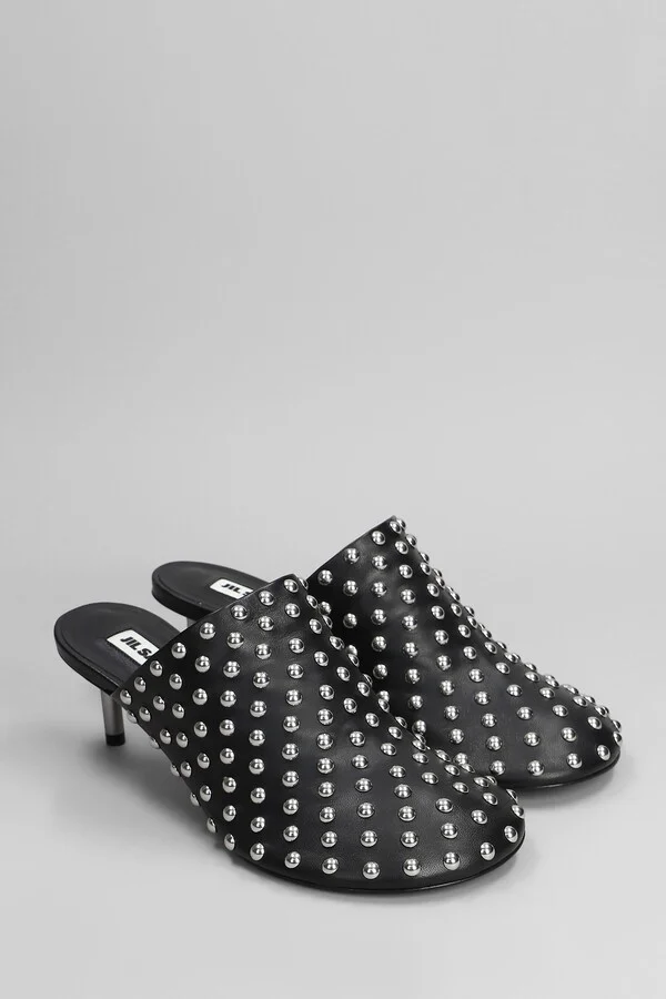 Slipper-mule In Black Leather - Image 2