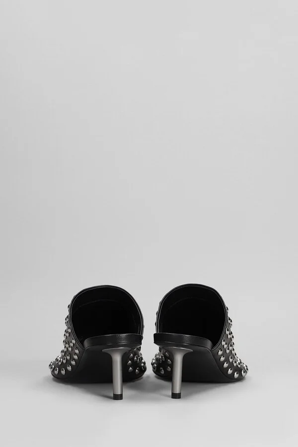 Slipper-mule In Black Leather - Image 4