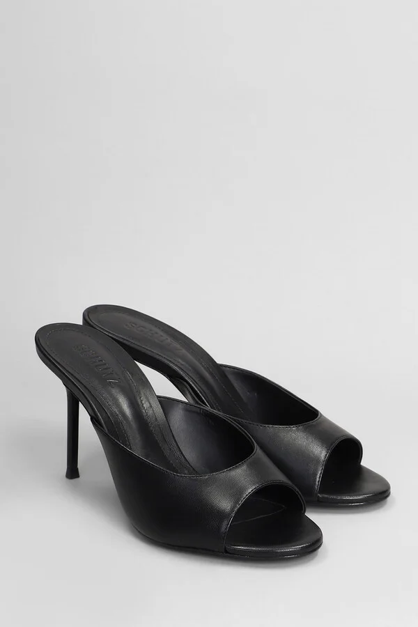 Slipper-mule In Black Leather - Image 2