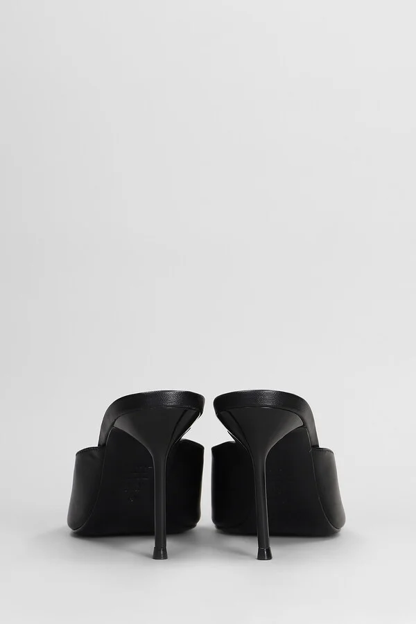 Slipper-mule In Black Leather - Image 4