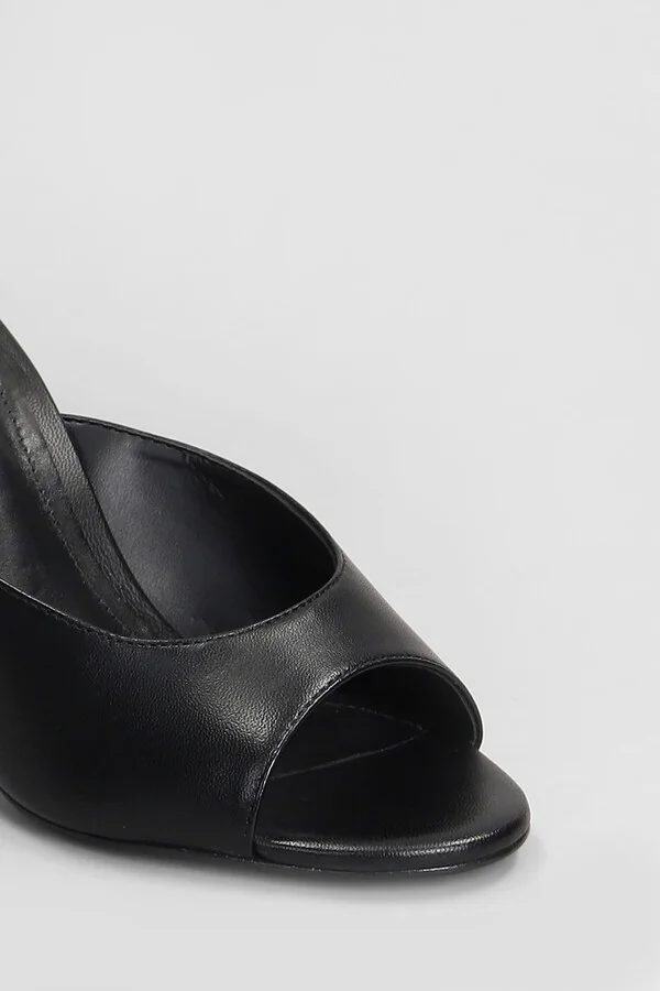 Slipper-mule In Black Leather - Image 5