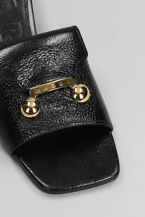 Slipper-mule In Black Leather - Image 5