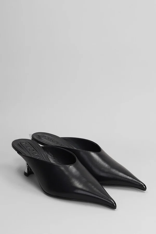 Slipper-mule In Black Leather - Image 2