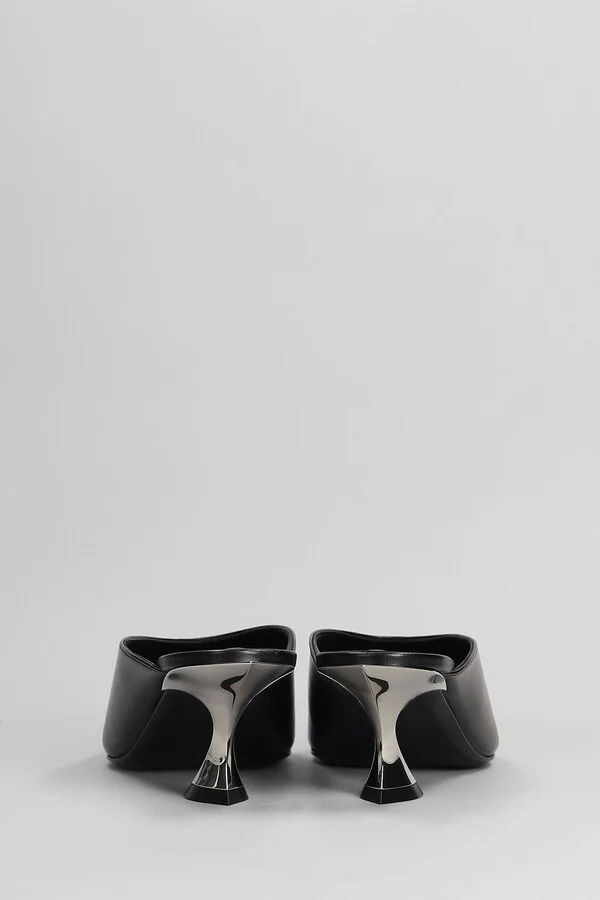 Slipper-mule In Black Leather - Image 4