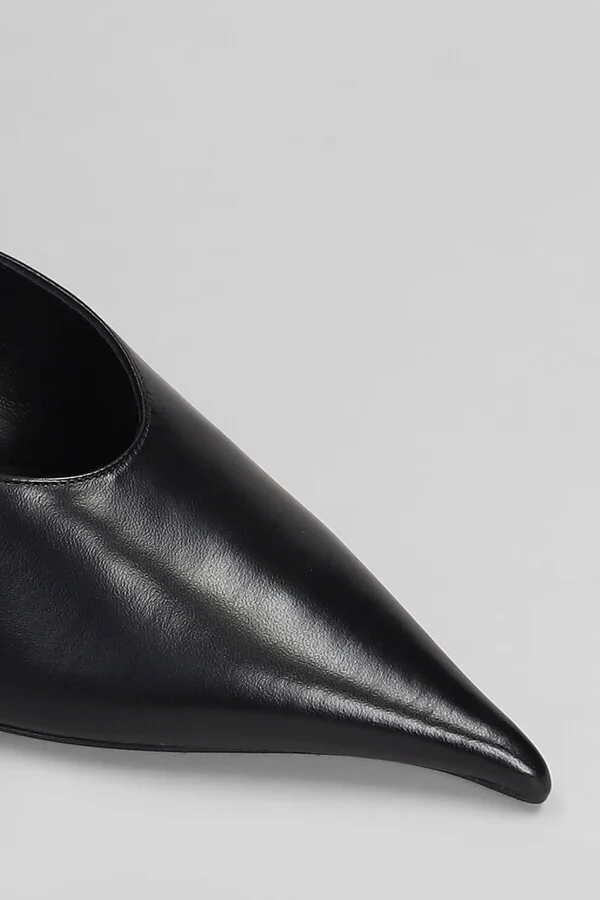 Slipper-mule In Black Leather - Image 5
