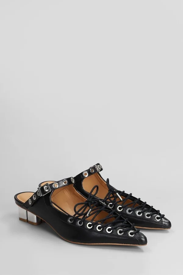 Slipper-mule In Black Polyuretan - Image 2