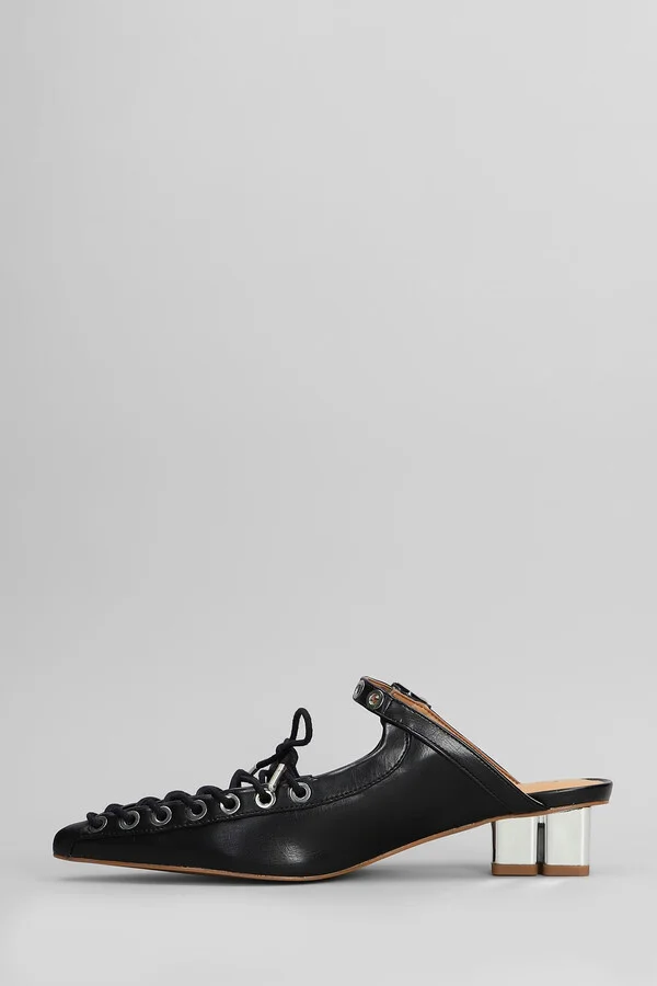 Slipper-mule In Black Polyuretan - Image 3