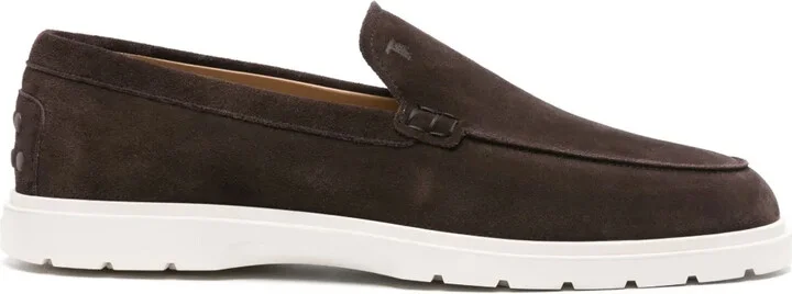 Slipper suede loafers