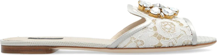 Slippers `Bianca`, , - Cream