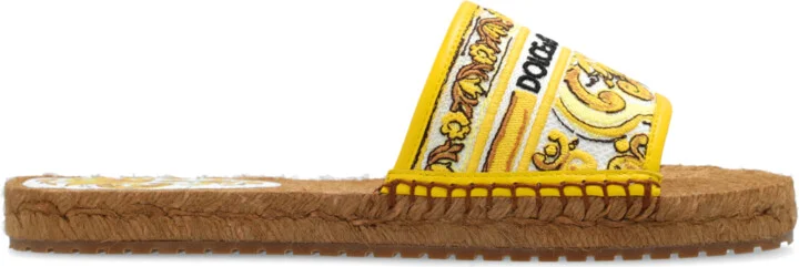 Slippers With Logo, , - Beige