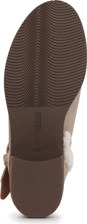 Slit Faux Shearling Moto Bootie - Image 6