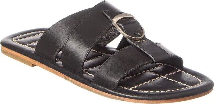 Sloan Buckle Leather Sandal