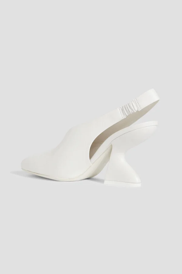 Sloane 85 leather slingback pumps - Image 3