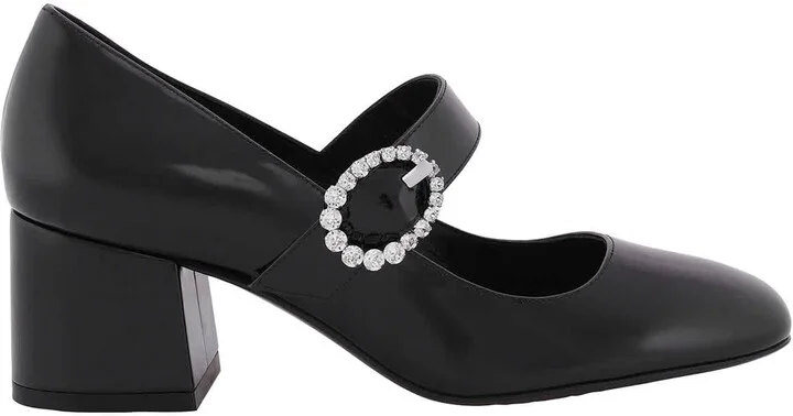 Sloane Mary Jane Block-Heel Pumps
