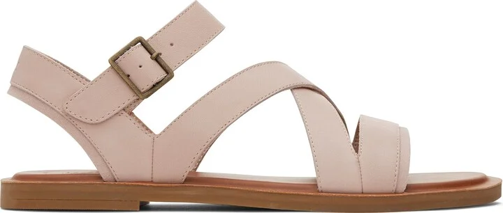 Sloane Pink Leather Strappy Sandal