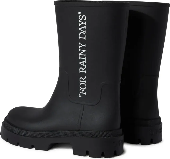 Slogan-Print Boots - Image 3