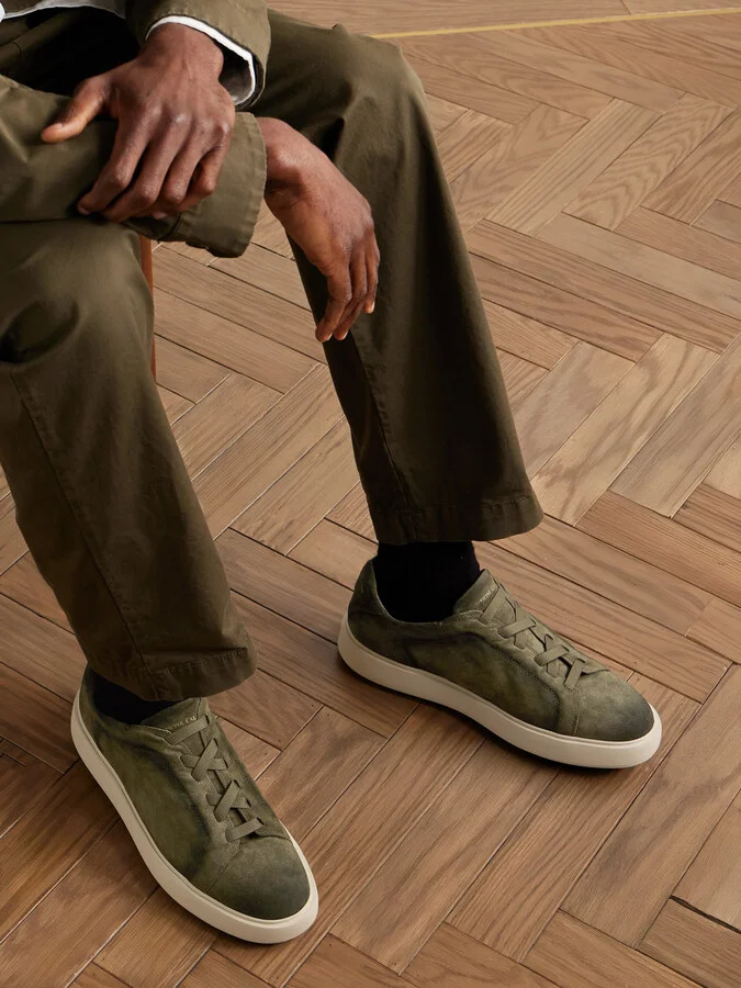 Slouch 001 Suede Sneakers - Image 2