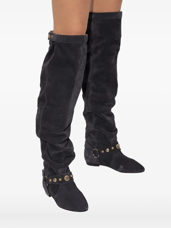 Slouch Knee-High Boots - Image 4