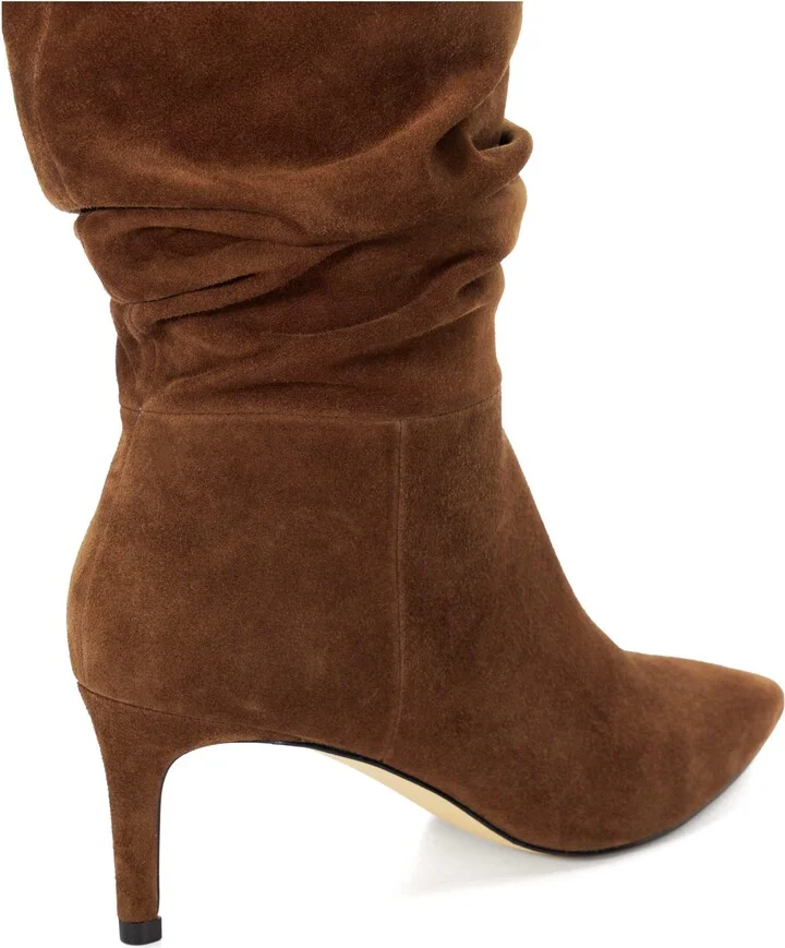 Slouch Pointed Toe Knee High Boot - Image 5