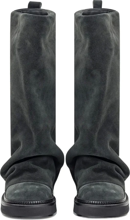Slouch Suede Knee-High Boots - Image 3