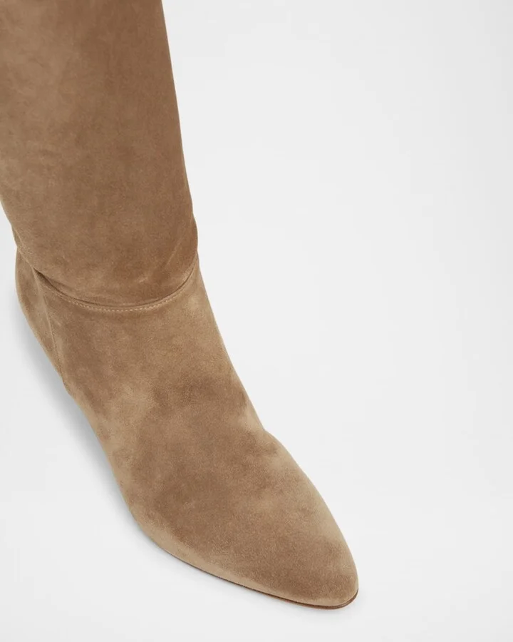 Slouchy Suede Mid Boots - Image 4