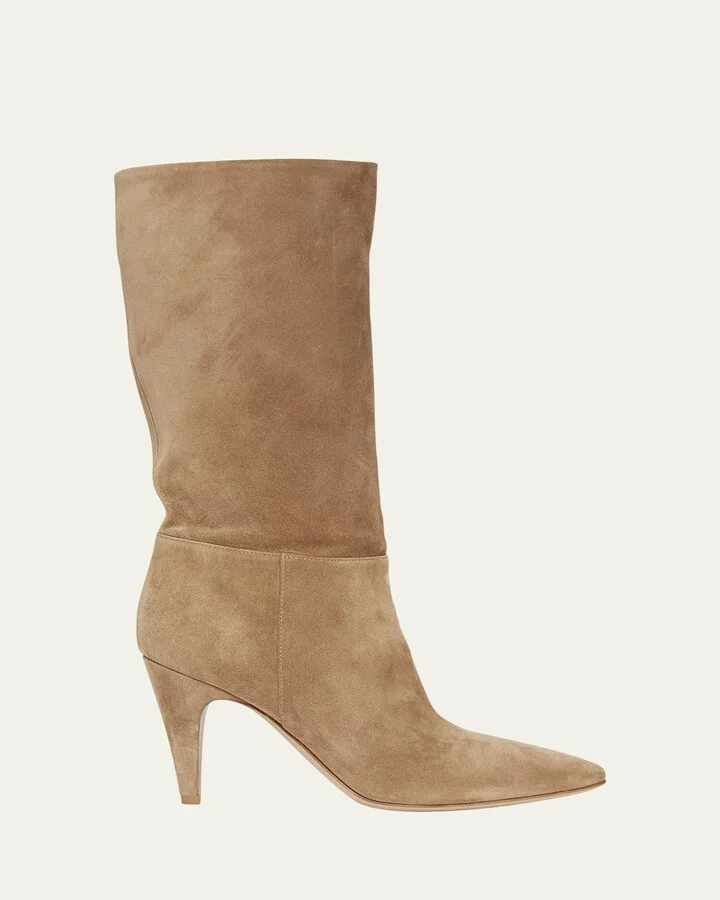Slouchy Suede Mid Boots